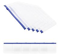 10pcs A6 PVC Loose Leaf File Pouch with Zipper for Study
