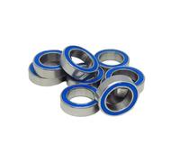 10pcs ABEC-3 MR126-2RS 6x12x4 mm Blue Rubber Sealed Bearing MR126RS L1260D deep Groove Ball Bearing(MR74-2RS 4x7x2.5mm)