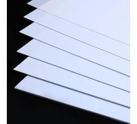 10Pcs ABS Plastic Sheets,100 * 200Mm Rigid ABS Sheet, Thermoform Sheet for DIY Craft Projects, Building Model(0.5mm 10pcs)