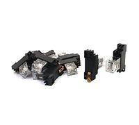 10Pcs AC 24V Coil Voltage DPDT 8 Pin 35mm DIN Rail Mounting Power Relay