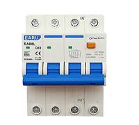 10pcs AC230V MCB Leakage Protector RCBO Overload Short Circuit Protection 4P 30mA Residual Current Circuit Breaker Switch RCCB RCD(25 V)