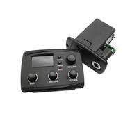 10pcs Acoustic Guitar EQ Preamp 70 * 48mm With Digital Procedding Tuner 3 Band EQ Equalizer With Tuner Guitar Pickup