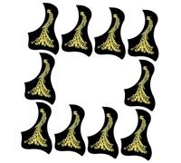 10pcs Acoustic Guitar Pickguard Replacement for 40/41 Inch Guitars Pvc | Anti-scratch Plate, Bird Pattern, Light Weight, Simple Structure, Modern Look