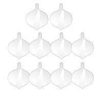 10pcs Acrylic Christmas Ornament Sheets Christmas Hanging Ornaments for Holiday