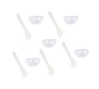 10Pcs Acrylic Face Beauty Mixing Bowl Stirring Bowls Transparent Cosmetic Beauty Tool Home Spa Face Skin Applicator Facial Bowls With Sticks Professional Making Kit Making Kit With Sticks Home