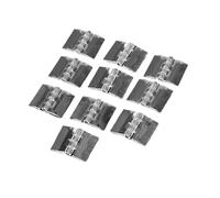 10PCS Acrylic Hinges 25x33mm Clear Mini Hinge Transparent Plastic Folding Tools for Wood Box Jewelry