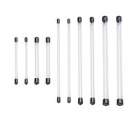 10pcs Acrylic Incense Stick Barrel Set with Removable Cover | Black Finish, Airtight Portable Design, Suitable for Sugar and Incense Sticks, Multi Functional Use