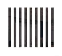 10Pcs Acrylic Mirror Mosaic Wall Sticker in Long Strip Form for Contemporary Living Room Bedroom Use (black)