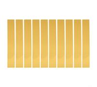 10Pcs Acrylic Mirror Mosaic Wall Sticker in Long Strip Form for Contemporary Living Room Bedroom Use (gold)