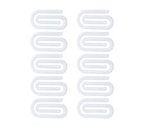10Pcs Acrylic Paperclips Blanks, Thick 0.3cm Sublimation Blanks Acrylic Paper Clips Reusable Large Bookmarks for Office Sublimation & Snack Sealing (10cm*5cm/3.93in*2in)