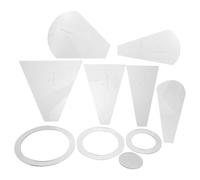 10pcs Acrylic Quilting Template Ruler Set with Assorted Shapes | Stackable Acrylic Templates with Etched Scale Lines, Built-in Angle References, Smooth Polished Edges for Precise Fabric