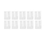 10pcs Acrylic Template for Leather Punching, Transparent Craft Ruler with Protective Film, DIY Distance Cutting Guide Tool for Adults Handicraft Projects