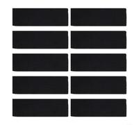 10pcs Activated Carbon Fiber Ceiling Fan Dust Collector Pads, Air Purification Filters for Standard and Adjustable Ceiling Fan Blades, Easy to Trim and Attach (square corners)