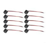 10Pcs Active Piezo Electronic Buzzer with Wired Connector for 12V DC Vehicle Signal Systems, Compatible with Motorcycle Steering and Automotive Applications