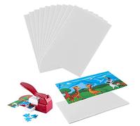 10PCS Adhedive Foams for Puzzle Maker Machine CutterJigsaw Puzzle Making Machine Special Sponge sticker for sticking 4x6inch Photos, Posters, Puzzles Dedicated Single-Sided Adhesive Foam Boards