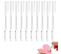 10Pcs Adhesive White Glue Pens,Quick Dry Crafting Fabric Liquid Glue Pen Ballpoint Precision Scrapbooking Glue Sticks Pens for Card Making