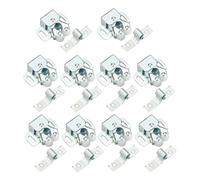 10pcs Adjustable Cabinet Door Ball Latch Spring Loaded Silver Steel