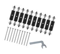 10Pcs Adjustable Cassettes Screws Rod 86/118 Type Cassettes Repair Device Wall Electrical Box Screw Tool Enduring Wall Mounted Switches Box Repair Device With Wrench