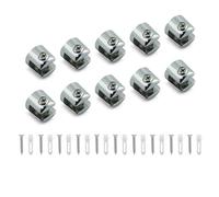 10Pcs Adjustable Glass Shelf Brackets Zinc Alloy Clamp Holders for Bathroom Cabinet Flat Back Mount Supports Clips Adjustable Zinc Alloy Glass Clip