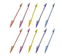 10Pcs Adjustable Head Metal Clamps Rotating Note Photo Holders for Office Documents Memo Organization Flexible Double Head Office Clamps