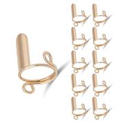 10PCS Adjustable Nails Rings Set (None Glues) Detachable Reusable Fingernail Set For Acrylic Nails Art Decorations Nail For Acrylic & Press On