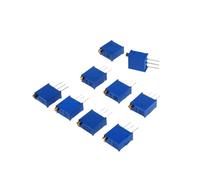 10pcs Adjustable Potentiometer 3296W 3296X 50 100 200 500ohm 1K 2K 5K 10K 20K 50K 100K 200K 500K 1M Variable Resistor Potentiometer(20K Ohm Top tuning)
