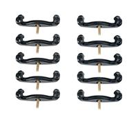 10Pcs Adjustable Shoulder Rest Silicone Feet NonSlip Pad Replacement Long for 3/4 / Size Violin Accessories Long Replacement