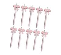 10Pcs Adorable Bowknot Gel Pen Set 0.5Mm Fine Point Quick Drying Retractable Gel Inks Pen for School Offices Home Use Fashionable Desk Accessories