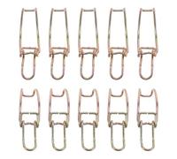 10pcs Air Filter Housing Clip Golden Metal Retaining Clamp for Car