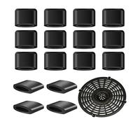 10pcs Air Fryer Rubber Bumpers Silicone Air Fryer Replacement Parts Airfryer Tray Rubber Feet, Air Fryer Accessories Tray Rubber Protectors for Grill Pan Grill Plate Kitchen Accessories