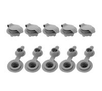10pcs Air Pillow Inflation Valve Replacement with One-way Closure Cap | PVC Compact Part, Secure Seal Ring and Spring Loaded Cap, for Travel Use on Loungers and Mattresses