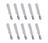 10Pcs Alloy Servo Rod Connectors Metal Iron Clevis Chucks Pull Rod Connectors Clamp Horn for Model Airplanes Linkages Servo Arm