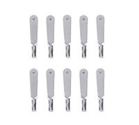 10Pcs Alloy Servo Rod Connectors Metal Iron Clevis Chucks Pull Rod Connectors Clamp Horn for Model Airplanes Linkages Servo Arm