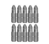 10pcs Alloy Steel Screwdriver Bits Set 25mm Hex Shank with Magnetic Tip for PZ1 PZ2 PZ3 Compatible with Power Tools for Phone Watch Laptop Repair PZ2