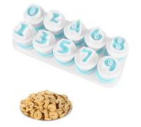 10pcs Alphabet Cookie Cutter Icing Letter Cutters for Cake Decorating Biscuits Embosser Baking Mold for Wedding Birthday Christmas Baby Shower Party Cake Decoration…