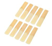 10Pcs Alto Saxophone Reeds 2.5, Thin Flexible Reeds for Rich Tone Come with Clear Case Enough for You to Replace and Use Saxophone 2.5 for Beginners