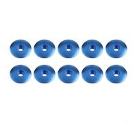 10pcs Aluminium Alloy Bike Headset Top Cap Cover for 28.6mm Front Fork Stem Spacer Replacement Cycling Parts Accessories(Black)