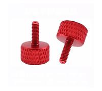 10pcs Aluminum Alloy Colorful Knurled Hand Screws M3 M4 M5 M6 Computer Cabinet Adjustment Without Tools Thumb(Red,M4X12)