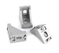 10pcs Aluminum Alloy Right Angle Corner Bracket Brace Fastener Solid Reinforcement for Doors Windows Furniture Joints Easy to Use Bolts and Nuts Not Included