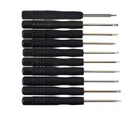 10Pcs Aluminum Alloy Screwdriver Set Mini Precision Small Leather Case Tools Phone Pc Laptop Repair Kits Exquisite WorkmanshipProfessional and Fashion