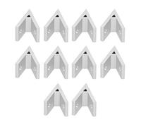 10Pcs Aluminum Angle Corner Connector, Industrial Profile 45° Angle Bracket, Aluminum Alloy Right Angle Joint for 2030 4045 5060 Extrusion Frame Assembly (4040-45 Degrees)