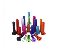 10pcs Aluminum Button Head Screw M3 M4 M5 M6*5/6/8/10/12/16/20/25 Colourful Hex Socket (M6X20,Gloden)