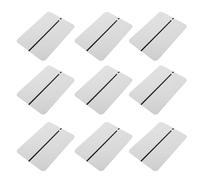 10pcs Aluminum Car Paint Test Cards for Automotive Colour Matching | Spray out Testing Panels, Portable Aluminium Cards, White Finish, for Mobile Refinishing Tasks Outdoors