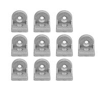 10Pcs Aluminum Corner Joint Extrusion Bracket for Linear Overlapping Connection of Profiles 2030404040 Type Steering Angle Connection Part (Type 3030)
