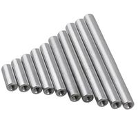 10pcs Aluminum Coupling Nut Set M2 M2.5 M3 M4 M5 M6 M8 - Round Standoff Spacer with Female Thread for Machine Screws(M3x40mm)