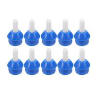 10pcs Aluminum Desoldering Sucker Head Nozzle Replacement | Quick Swap Spare Part, Blue Plastic and Aluminium Build, Workbench Use for Makers and Professionals