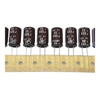 (10pcs) Aluminum electrolytic capacitor 35v680uf 12.5 * 20 high-frequency long life 680uf35V capacitor IDGTTLDF
