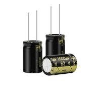 10Pcs Aluminum Electrolytic Capacitor 63V1000UF 16x25 High Frequency Low Low Resistance Capacitors 1000UF