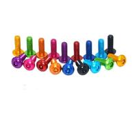 10pcs aluminum M3 M4 M5 M6 Colourful Alloy Hex Hexagon Socket Button Head Machine Bolts(Green,M3x16)