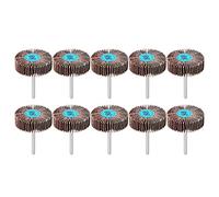 10pcs Aluminum Oxide Sanding Flap Wheels Abrasives Grinding Flap Disc for Dremel Rotary Tool